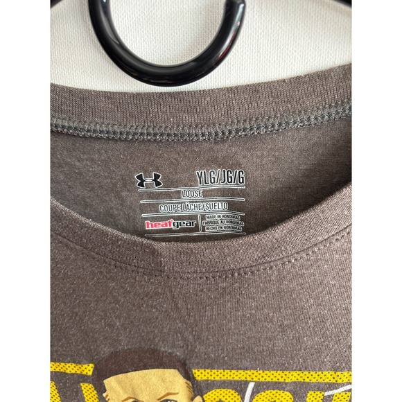 Under Armour Steph Curry Full Court Hustle Gray Graphic T Shirt Youth LG - Picture 3 of 6